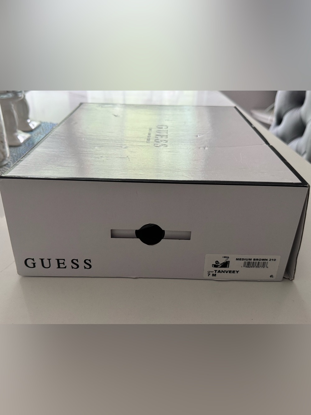 GUESS Brown Logo Espadrille Platform Wedge Sandals - Picture 4 of 4